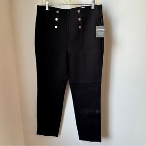 Black Slimming Ponte Pants with Smoothing Comfort